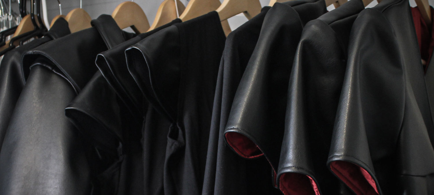Plant-based vegan leather clothes 